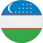 Uzbekistan Flag 7.5" Circular Mouse Pad