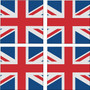 Britain Flag 3.5" Square Glass Coasters by DCM Solutions