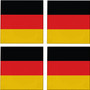 Germany Flag 3.5" Square Glass Coasters by DCM Solutions