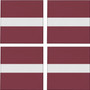 Latvia Flag 3.5" Square Glass Coasters by DCM Solutions