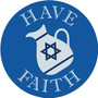 Hanukkah Have Faith 7.5" Circular Mouse Pad by DCM Solutions