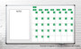Green Calendar Date Magnets By DCM Solutions For Whiteboards. Business or Home Use