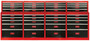 Red Tool Box Organizational Magnetic Labels Advanced Set