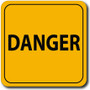 Danger Magnetic Sign