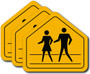 Couple Crosswalk Sticker Sign (3-Pack)
