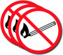 Flammable Sticker Sign (3-Pack)