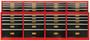 Orange Tool Box Organizational Magnetic Labels Advanced Set