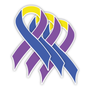 Bladder Cancer (Marigold/Blue/Purple) - 3 Pack Stickers