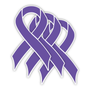 Hodgkins Lymphoma Cancer (Violet) - 3 Pack Stickers