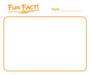 Orange Fun Fact Dry Erase Whiteboard Magnet by DCM Solutions