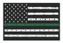 Thin Green Line Flag Bumper Magnet By DCM Solutions