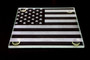 American Flag 3.5" Etched Glass Coasters (Inverted Etch) By DCM Solutions