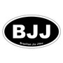 Black Brazilian Jiu Jitsu BJJ Bumper Magnet by DCM Solutions