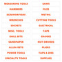 Burnt Orange Inverted Tool Box Organizational Stickers Basic Set by DCM Solutions