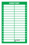 Green Dry Erase Directory Magnet by DCM Solutions (7" W x 11.5" H)