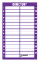Purple Dry Erase Directory Magnet by DCM Solutions (7" W x 11.5" H)