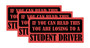 Red Competitive Student Driver Bumper Sticker 3 Pack by DCM Solutions