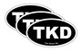 Black TKD Bumper Sticker 3 Pack by DCM Solutions