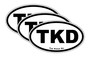 White TKD Bumper Sticker 3 Pack by DCM Solutions