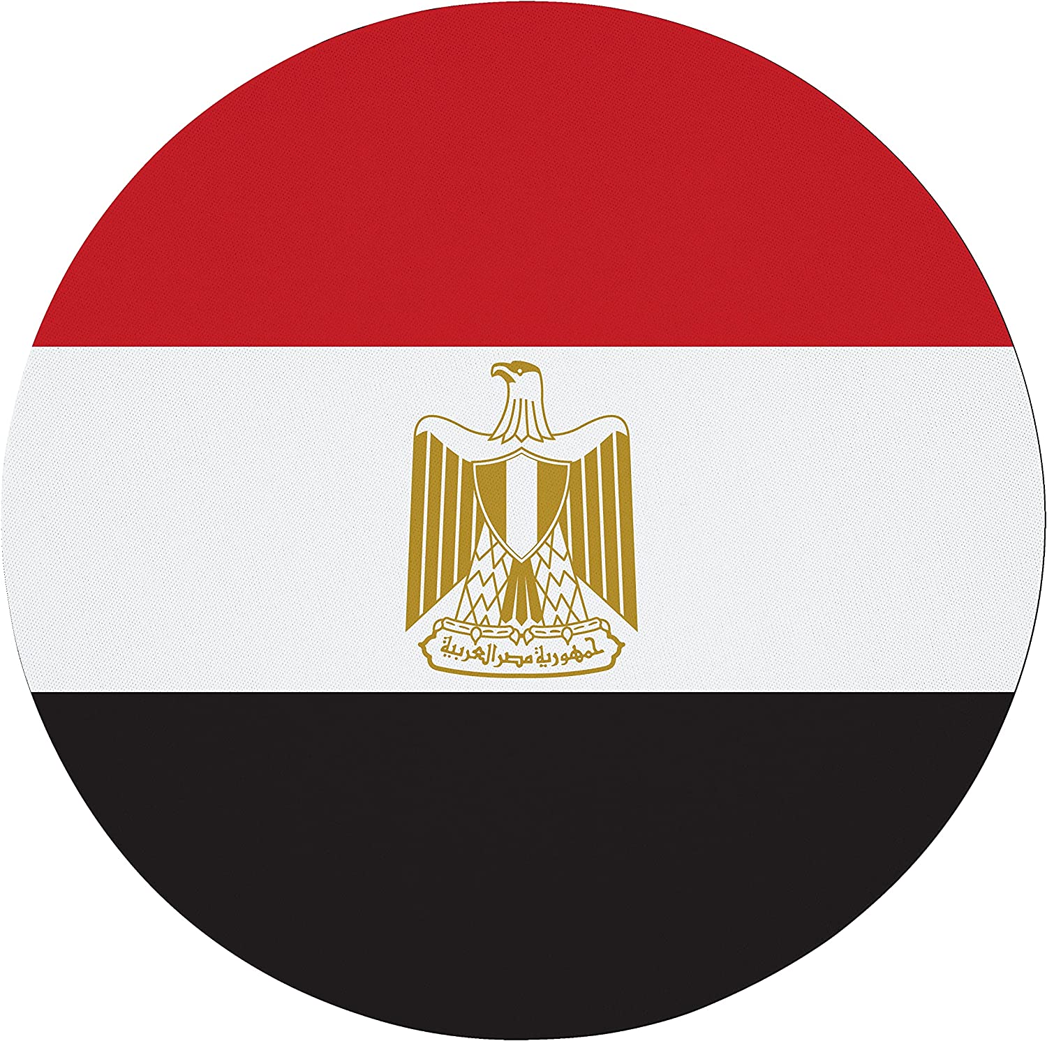 Egypt Flag 7.5" Circular Mouse Pad