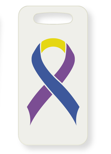 Bladder Cancer Awareness Luggage Tag - Dual Sided