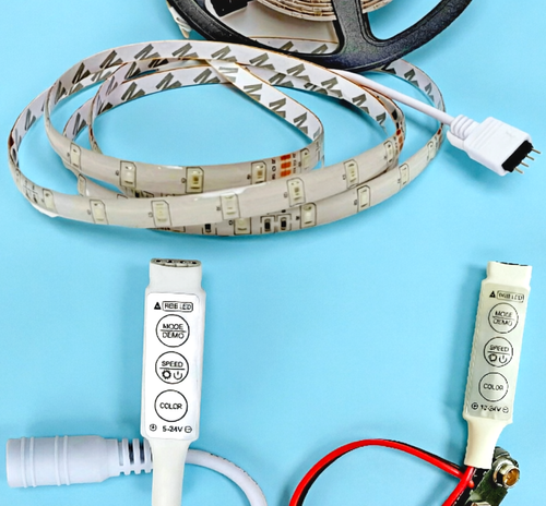 2835 multi color LED strip with RGB controller 9-12 v