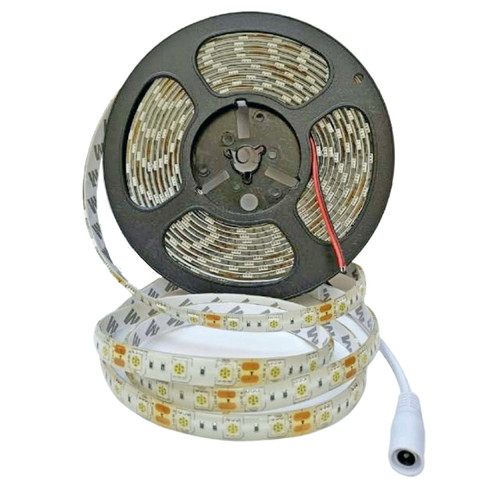 5050 LED strip with lead wires cylindrical connector