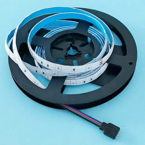5050 RGB LED strip with controller 9V battery connector