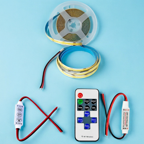 12V COB light strip with LED controller 