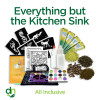 Everything But the Kitchen Sink Henna Kit with professional henna supplies and tools for mixing and applying designs