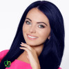 Hair Color For All Indigo Dark Blue hair dye example.