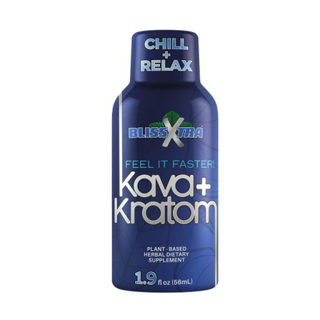 Blissxtra Kava + Kratom 1.9oz Shots | Relaxation & Energy Boost