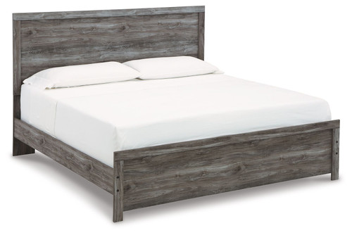 Bronyan Dark Gray King Panel Bed