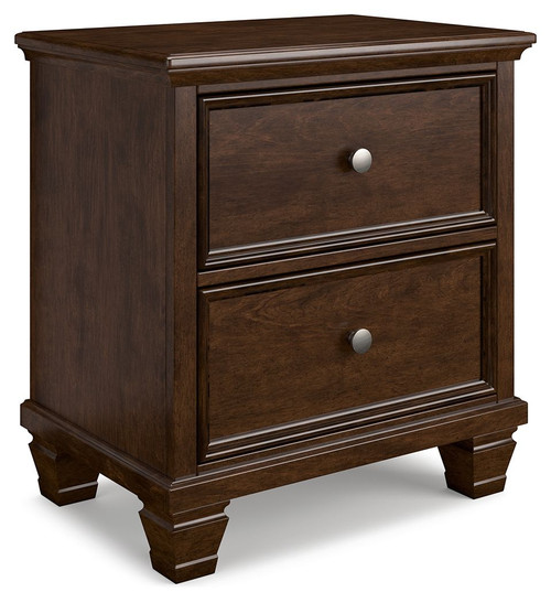 Danabrin Brown Two Drawer Nightstand