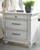 Kanwyn Whitewash 7 Pc. Dresser, Mirror, California King Panel Bed & 2 Nightstands