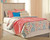 Willowton Whitewash Full Panel Headboard with Bolt on Bed Frame