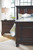 Porter Rustic Brown 6 Pc. Dresser, Mirror, California King Panel Bed & Nightstand