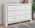 Altyra White 5 Pc. Dresser, Mirror, Queen Panel Bed