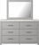 Cottenburg Light Gray/White 4 Pc. Dresser, Mirror, Queen Panel Bed