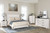 Gerridan White/Gray 5 Pc. Dresser, Mirror, Chest, Queen Panel Bed