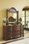 North Shore Dark Brown 5 Pc. Dresser, Mirror, California King Sleigh Bed