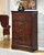 Alisdair Dark Brown 6 Pc. Dresser, Mirror, Chest, King Sleigh Bed, Nightstand