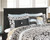 Maribel Black 4 Pc. Dresser, Mirror & Queen Panel Headboard with Bolt on Bed Frame