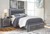 Lodanna Gray Queen Platform Bed with 2 Storage Drawers