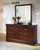 Alisdair Dark Brown 4 Pc. Dresser, Mirror, Full Sleigh Bed