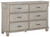 Hollentown Whitewash 4 Pc. Dresser, Mirror, Chest, Twin Panel Bed