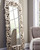 Lucia Antique Silver Finish Floor Mirror