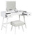 Thadamere White Vanity/uph Stool (Set of 2)