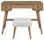 Thadamere Light Brown Vanity/uph Stool (Set of 2)