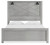 Cottonburg Light Gray / White Queen Panel Bed With Sconce Lights